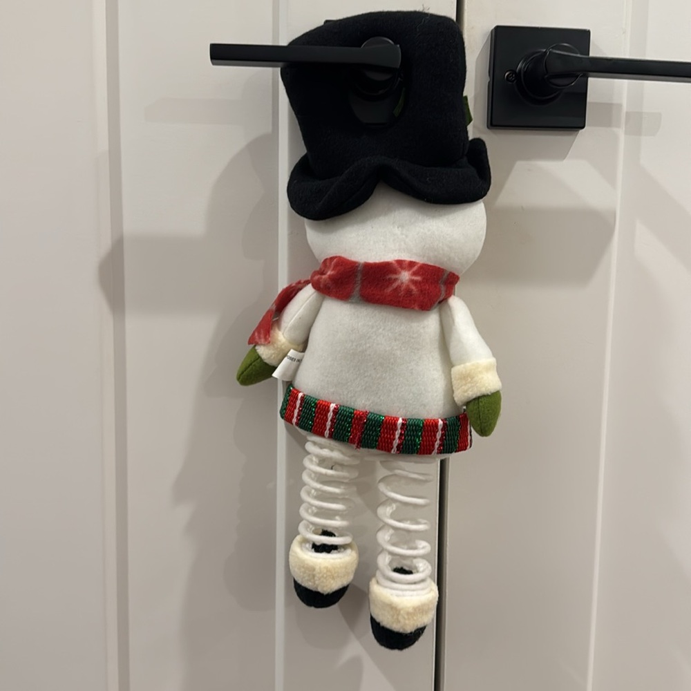 Decorative Holiday Winter Snowman Door Hanger - Picture 4 of 5